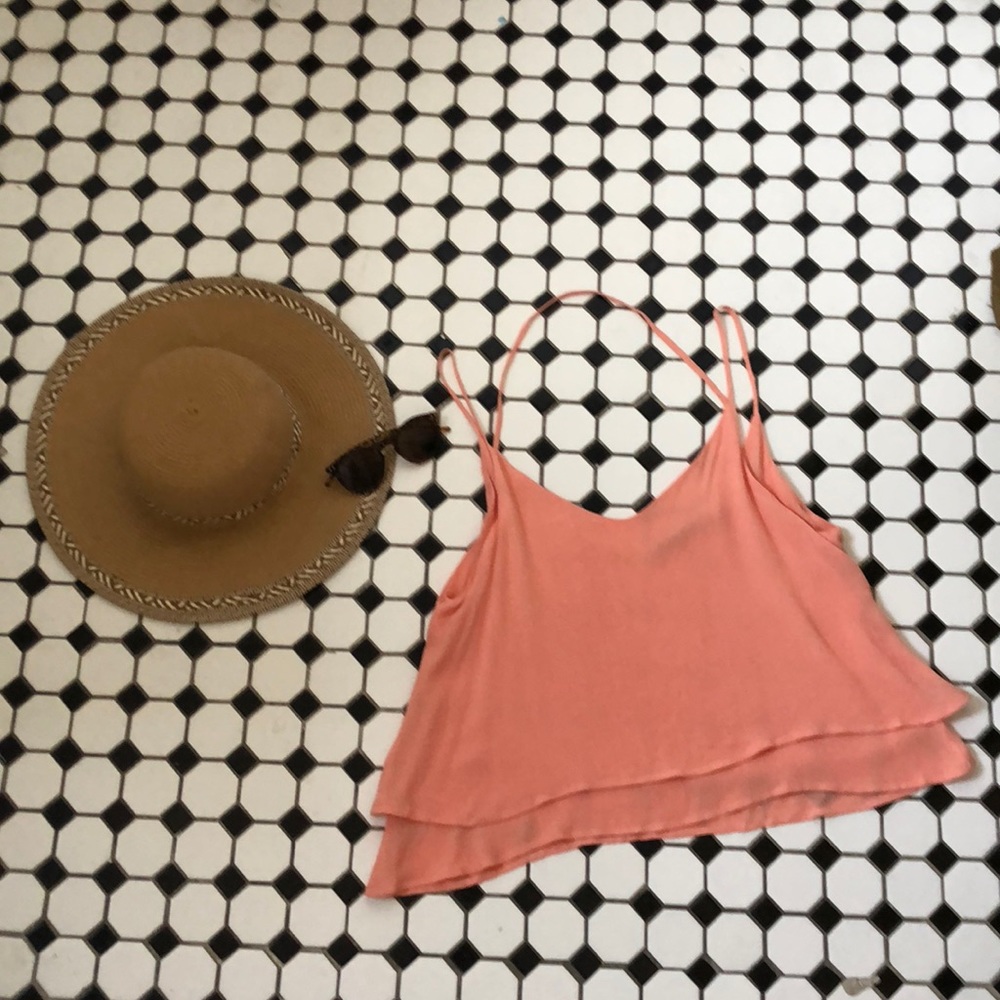 Multi-strap Peach Tank
